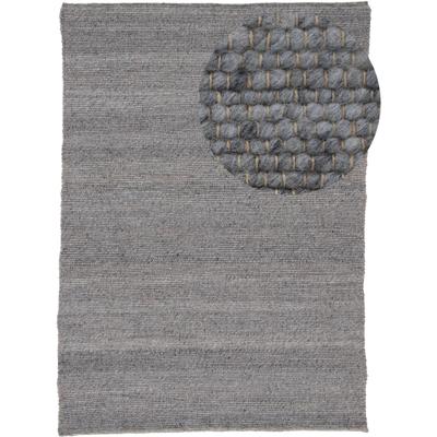Wollteppich CARPETFINE "Passau Handwebteppich", grau, B:160cm H:10mm L:230cm, Jute, Wolle, Teppiche, Naturfaser, Wolle, handgewebter Wendeteppich, Schlafzimmer, Wohnzimmer