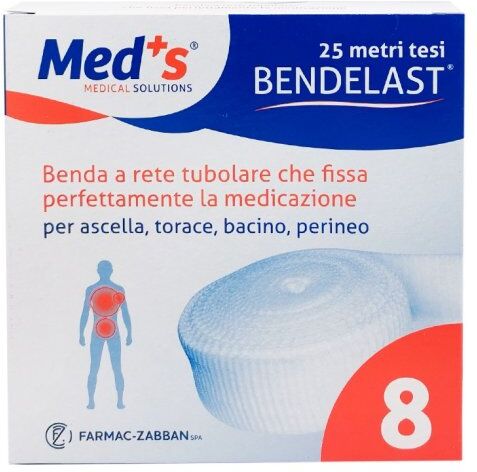 Farmac-Zabban Bendelast Benda Rete Tubolare Calibro 8 Med'S 25m