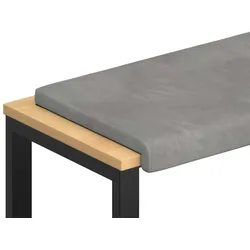 vidaXL Bankkissen Samt Hellgrau Tiefe 35 cm