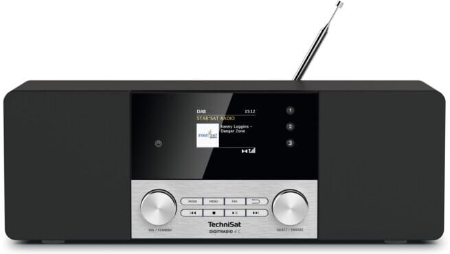 technisat Radio numérique DAB+ DIGITRADIO4C noir/argent (0000/3937)