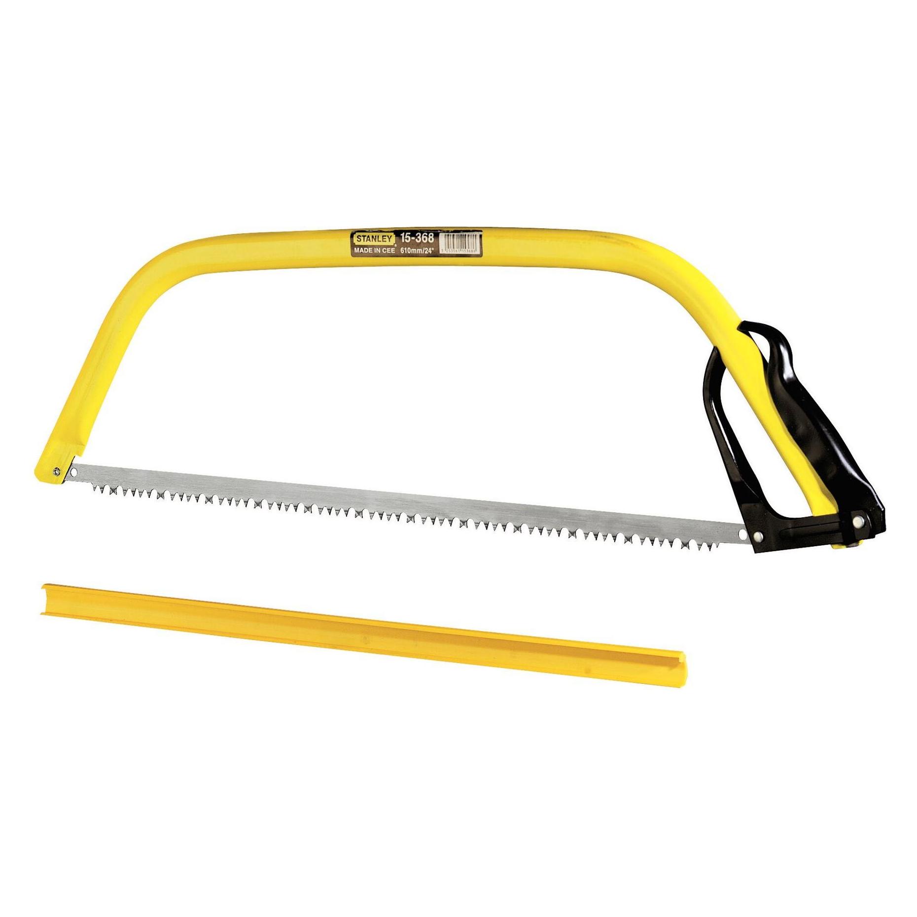 Stanley Bügelsäge Hobelzahnung (610 mm Länge, Hardpoint-Hobelzahnung, ergonomischer Spanngriff, Schw (1-15-368)