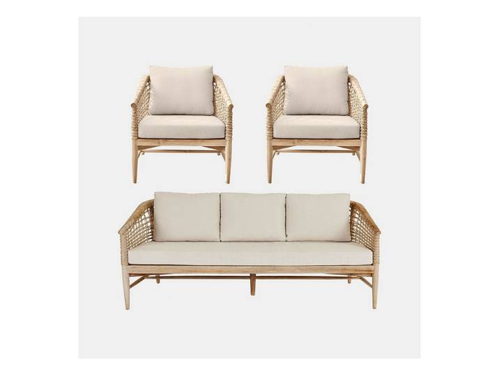 Mirabeau Sitzgruppe Sitzgruppe Roselva braun/creme