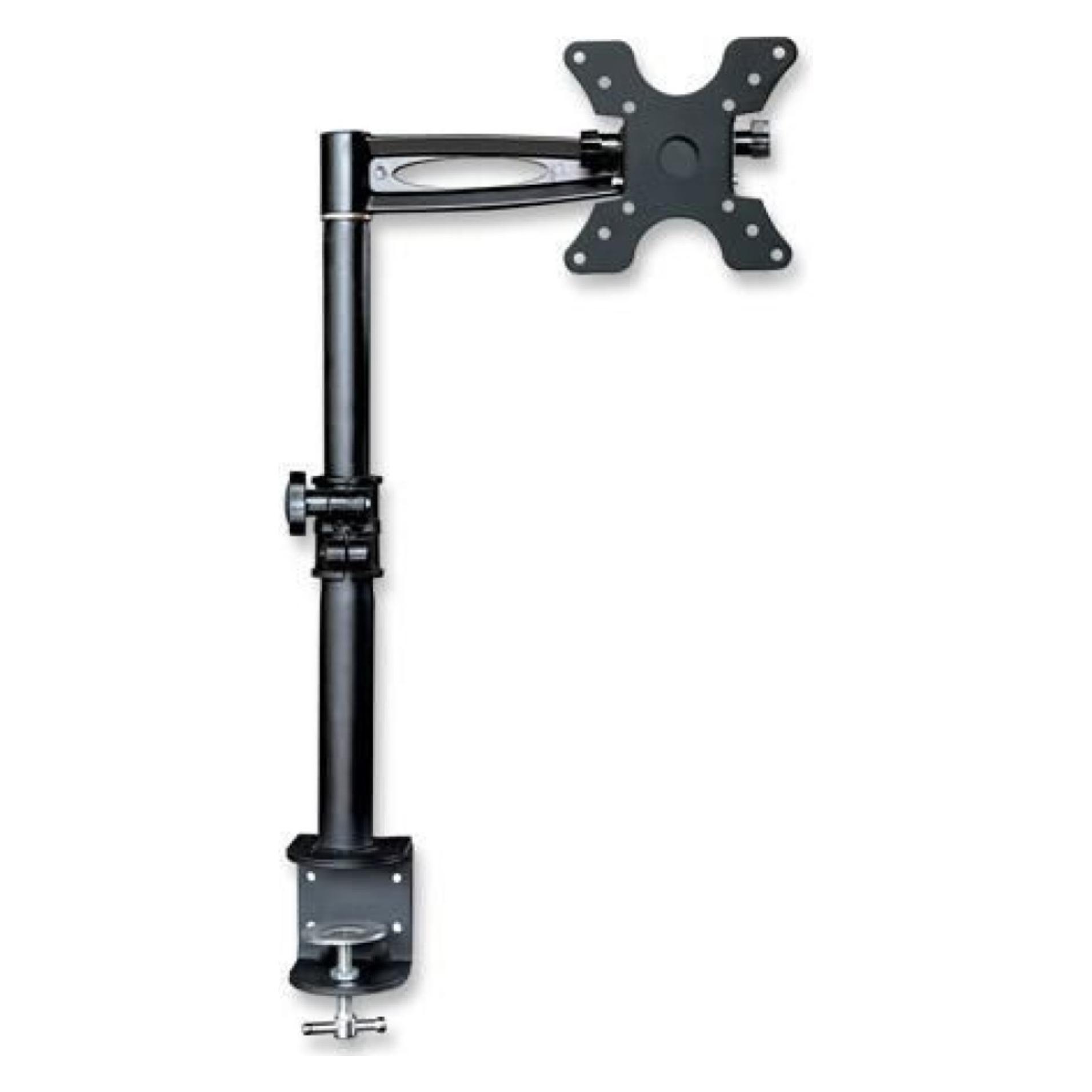 Techly Schreibtischhalterung für LCD TV LED 13 27 Mittelarm neigbar Klemme (Tisch, 27", 8 kg) (ICA-LCD-501BK)
