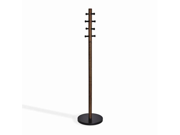 Umbra Kleiderständer Pillar, Dunkelbraun, Holz, Walnuss, 165 cm, Holzmöbel, Garderobe Holz, Kleiderständer Holz