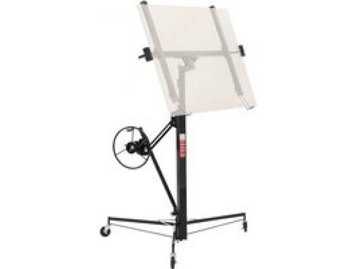 VEVOR Plattenheber bis max. 68 kg, 3353 mm Höhe, Gipskartonheber mit verstellbarem Teleskoparm, Rigipsplatten, Trockenbau-Heber, Panelheber, Hebezeug, Werkzeuge, für Decken- & Wandmontage (schwarz)