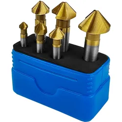 Kegelsenker-Set 90° 6-teilig titanbeschichtet
