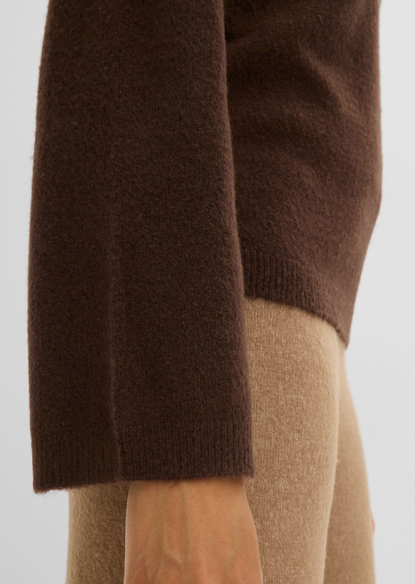 Strickpullover BONPRIX, Damen, Gr. 36/38 (S), dunkelbraun, Obermaterial: 67% Polyacryl, 30% Polyester, 3% Elasthan, oversize, Pullover Strickpullover dunkelbraun 36/38 (S)