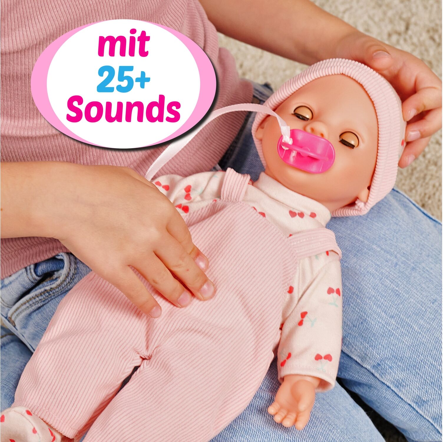 Babypuppe SIMBA "Laura Little Babbler", rosa, Puppen, Kinder, Babypuppe, mit Funktionen
