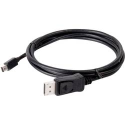 club3D Mini-DisplayPort / DisplayPort Adapterkabel Mini DisplayPort Stecker, DisplayPort Stecker 2.00 m Schwarz CAC-1115 8K UHD DisplayPort-Kabel