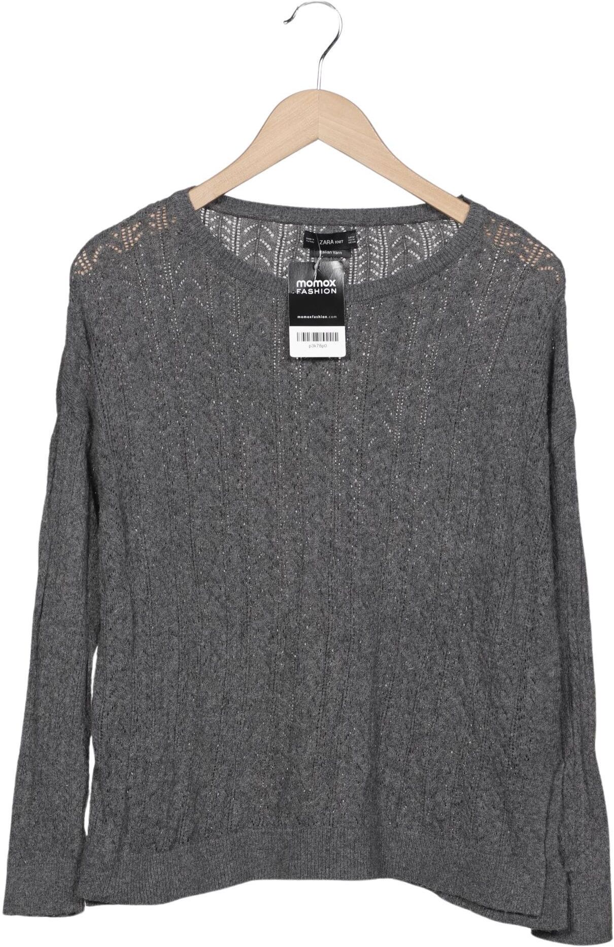 Zara Damen Pullover, Grau, Gr. M, Synthetik - Second Hand