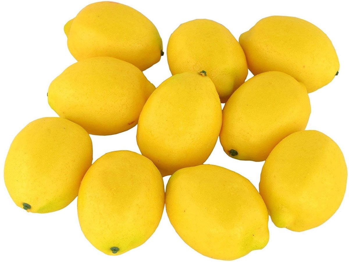 Dailygoods Kunstmatige Citroenen Levensechte Simulatie - 10 Stuks Decoratief Nepfruit