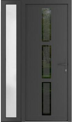 VDOMDOORS Manux 8113 White Silk uPVC Exterior Door