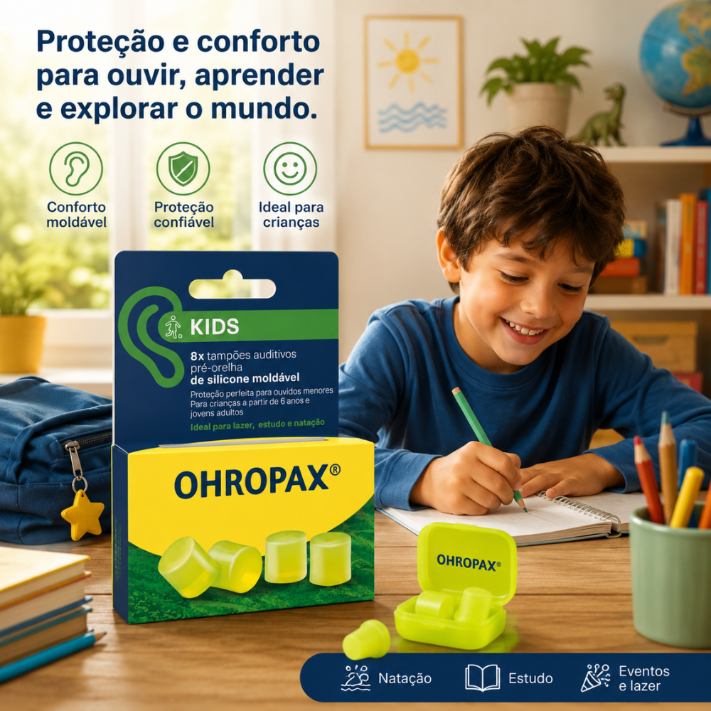 Ohropax Kids Silicon Earplugs Small Ear Canals 8&nbsp;un.