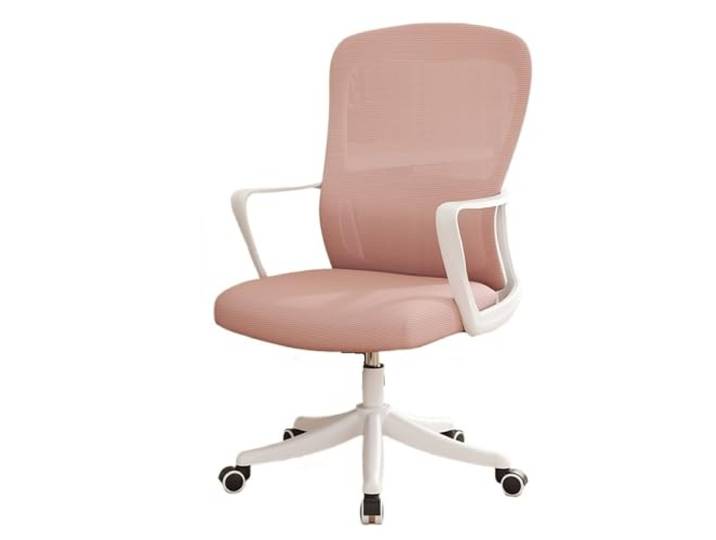 Stuhl mit hoher Rückenlehne Chefcomputerstuhl mit Lordosenstütze(Pink)