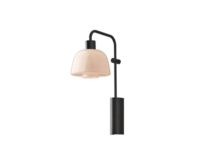 BOVER lampe murale DREP A/04 (Opale nue - Aluminium, fer, verre borosilicaté)