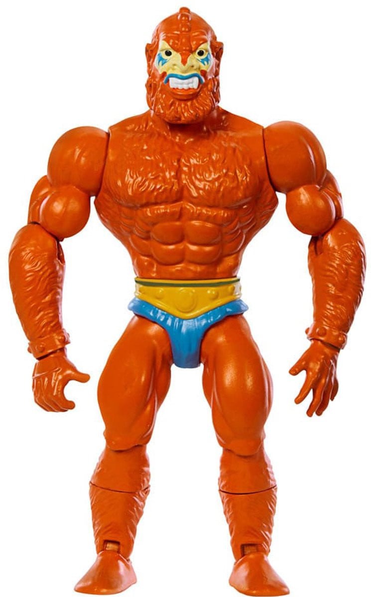 Mattel MOTU x TMNT Turtles of Grayskull Beast Man Action Figuur 14 cm