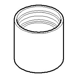 Dornbracht Luftsprudlerhülse, 092301028-08 Luftsprudler, platin