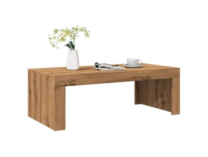 HEFZGDB Couchtisch Artisan-Eiche 102x50x35 cm Holzwerkstoff mit Stabiler Tischplatte für Getränke, modernes Design mit klaren Linien und minimalistischer Look, langlebiges Robustes