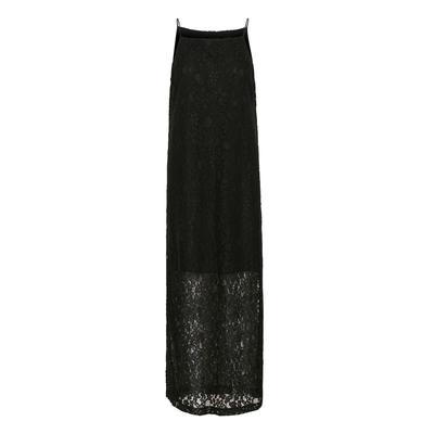 Midikleid KAFFE "Damen Kleid KAlora", Damen, Gr. 34, N-Gr, schwarz (schwarz deep), Obermaterial: 35% Polyamid PA. 35% Viskose CV. 30% Baumwolle CO., Kleider Midikleid