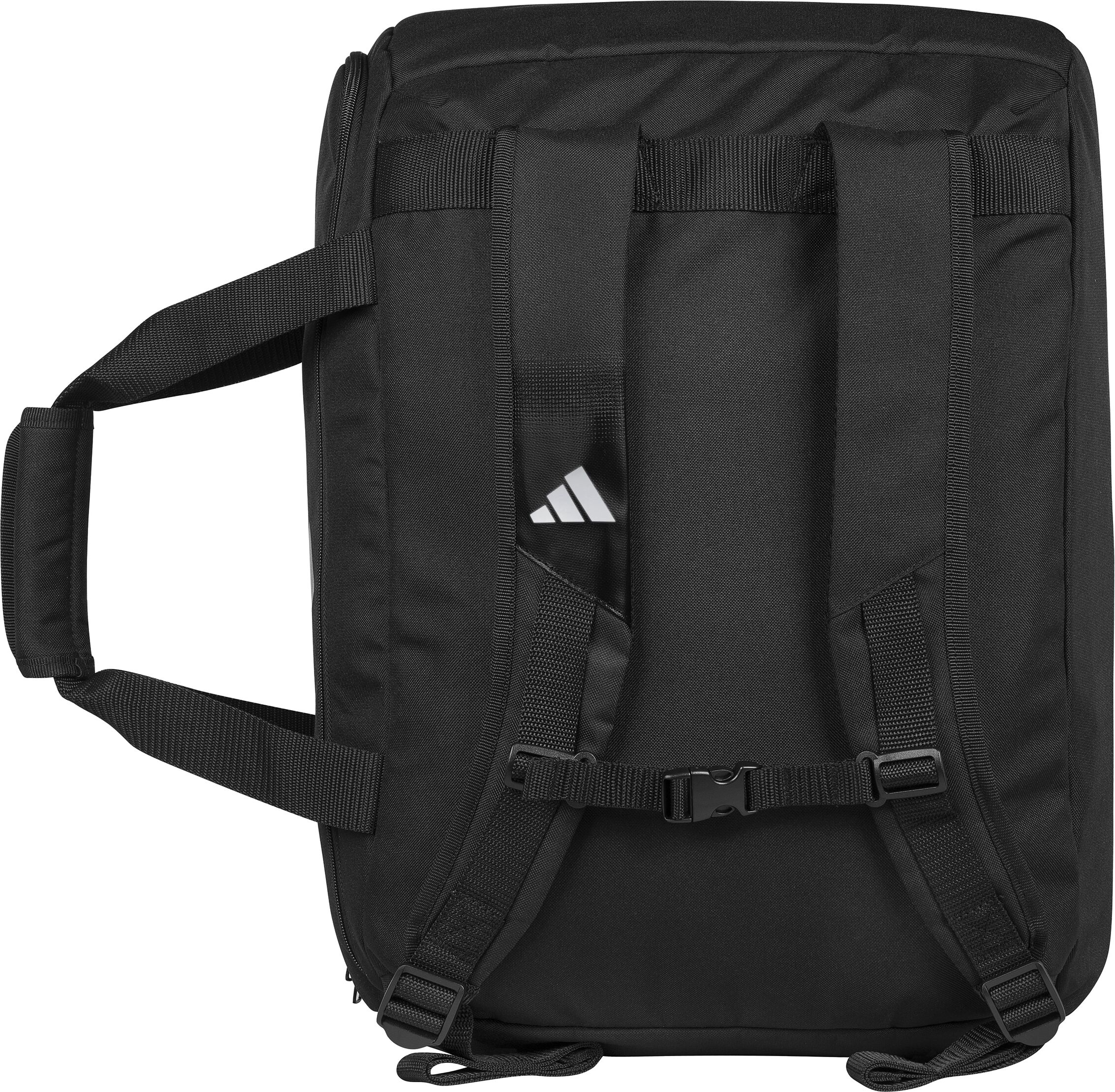 Sporttasche ADIDAS PERFORMANCE "adidas Duffle Boxing" Gr. M, schwarz (schwarz, silber), Taschen, B/H/T: 51cm x 30,5cm x 32cm M, Polyester, Sporttasche, Belüftetes und wasserdichtes Fach, verhindert Geruchsbelästigung, B:51cm H:30,5cm T:32cm