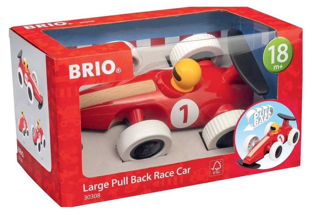 Brio World Large Pull-Back Racing Car Early Learning Toy