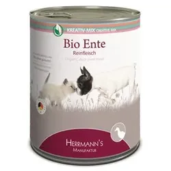 Herrmann's Selection Reinfleisch 800g Dose Hundenassfutter 6 x 800g Bio Ente