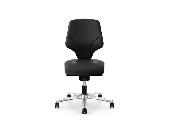 Giroflex 64-3078 LAB laboratory chair without armrests, Black/Chrome-plated, New, Ergonomic chair - ideal for flexible working
