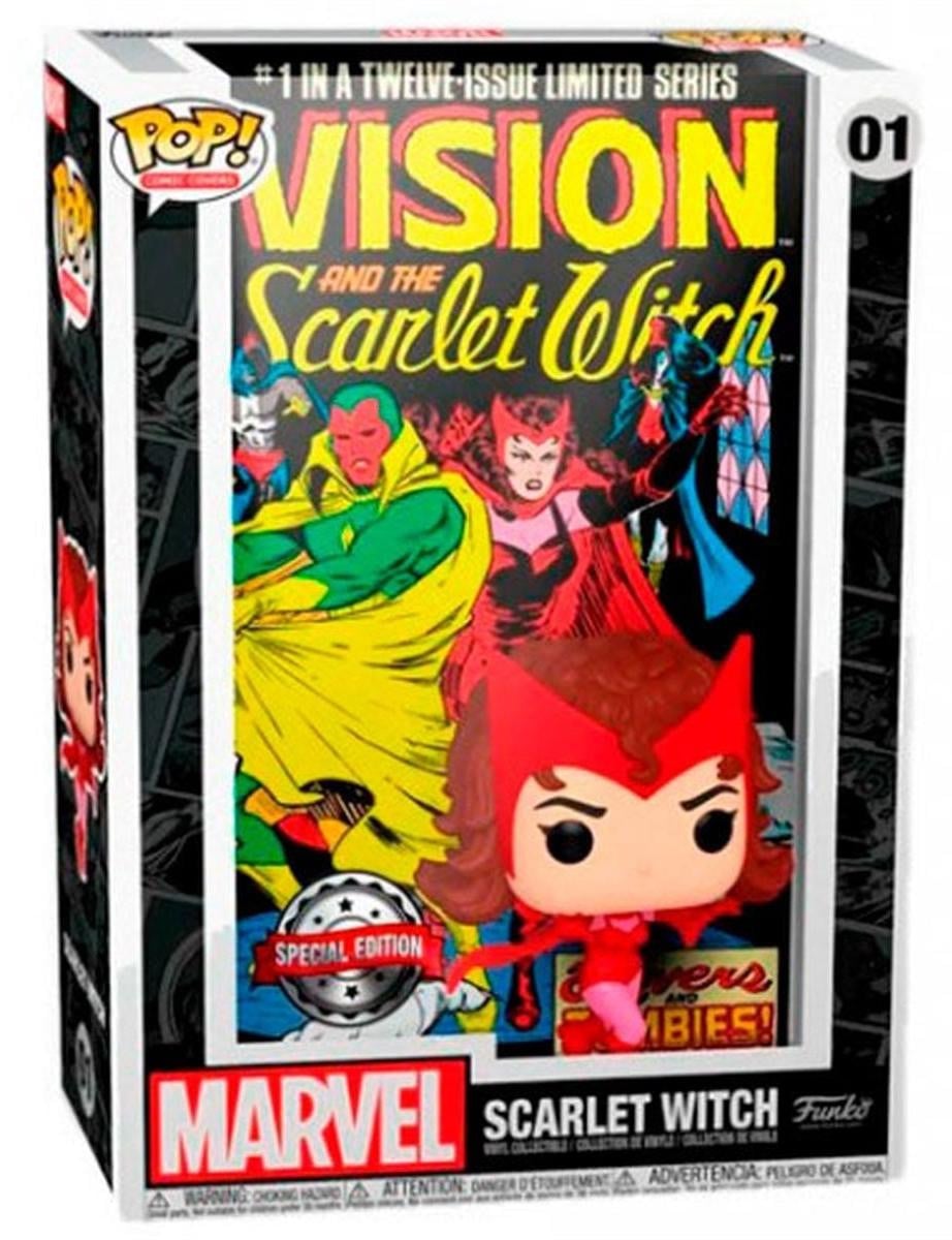 Funko Pop! Marvel Cover Scarlet Witch WandaVision #01 Speciale Editie