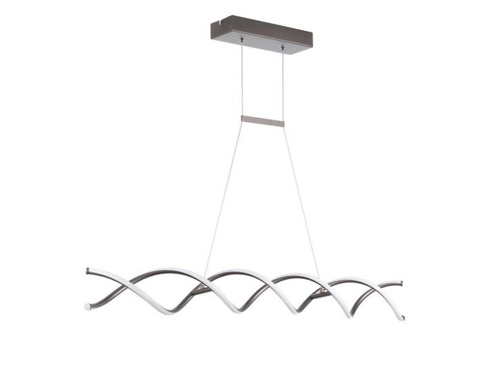 Led-Hängeleuchte 5097 Dna, Klar, Chromfarben, Metall, Glas, rechteckig, 15x150x105 cm, Eec, ohne Chemie, Lampen & Leuchten, Innenbeleuchtung, Hängeleuchten, Pendelleuchten