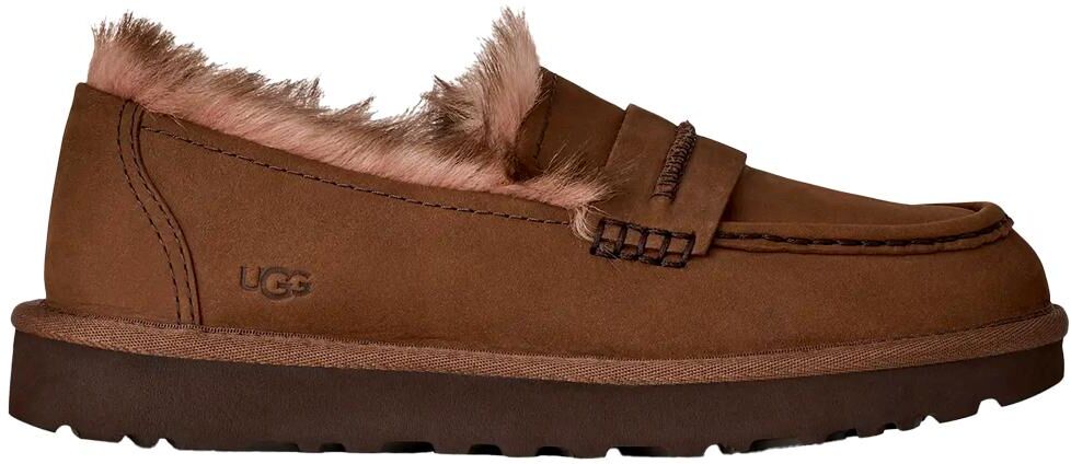 UGG  - Ellis Nubuck Loafer Dark Chestnut - 6 - Chaussons