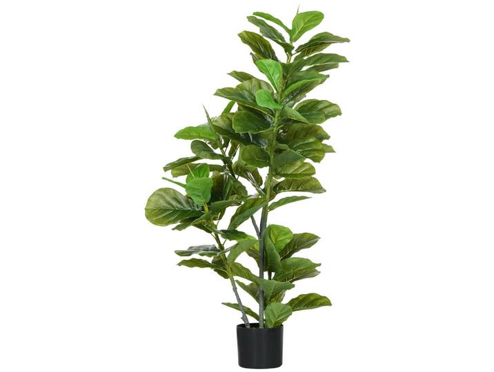Homcom Kunstpflanz Peva Metall Grün, 110 cm, Dekoration, Blumen & Blumentöpfe, Kunstpflanzen