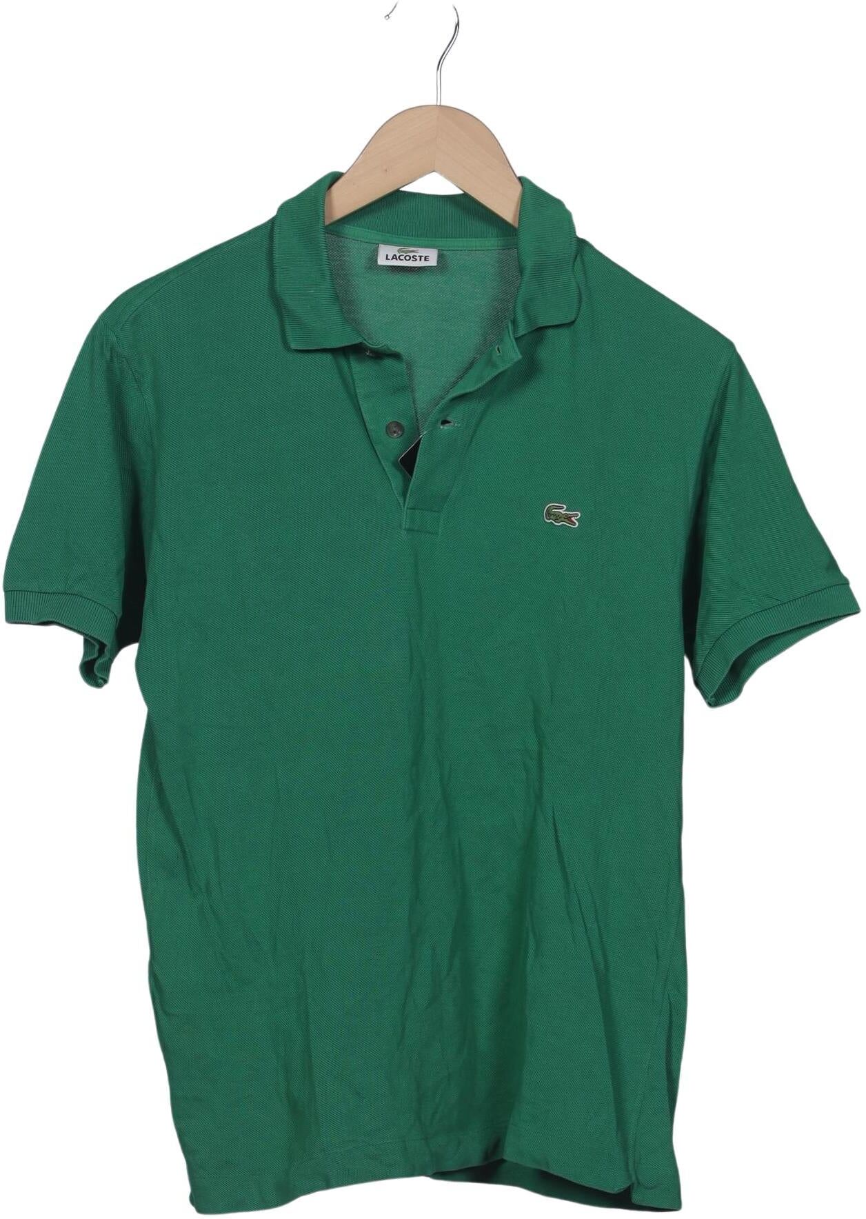Lacoste Herren Poloshirt, Grün, Gr. M (Lacoste 3), Baumwolle - Second Hand