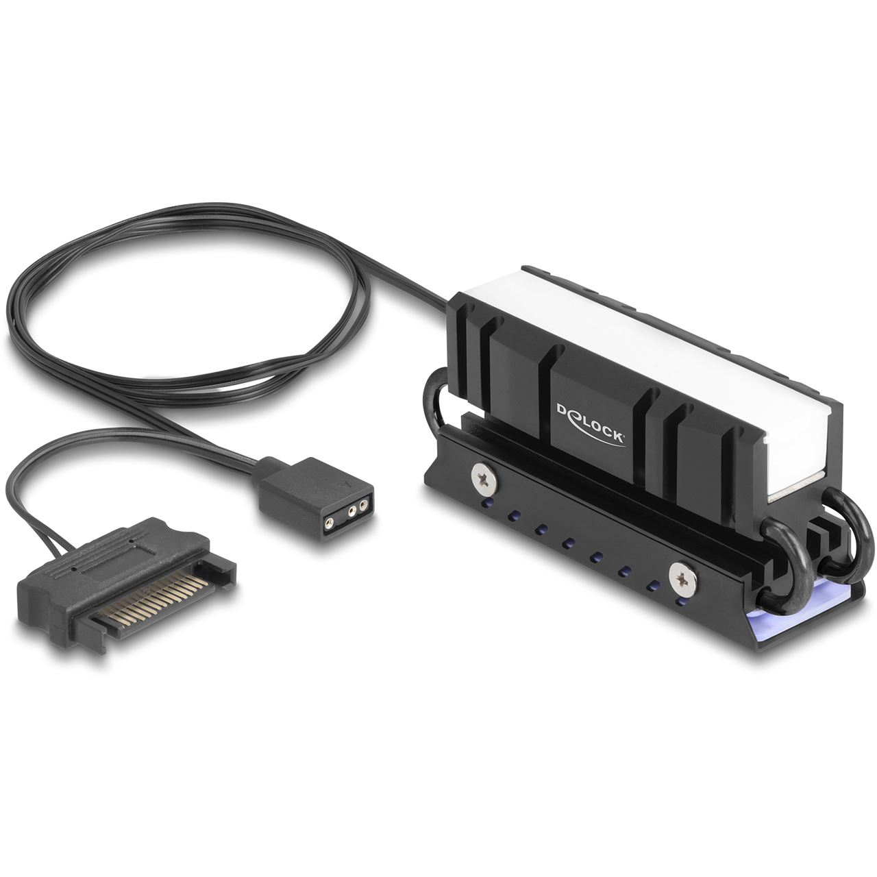 Delock M.2 Kühlkörper für SSD 2280 mit RGB LED