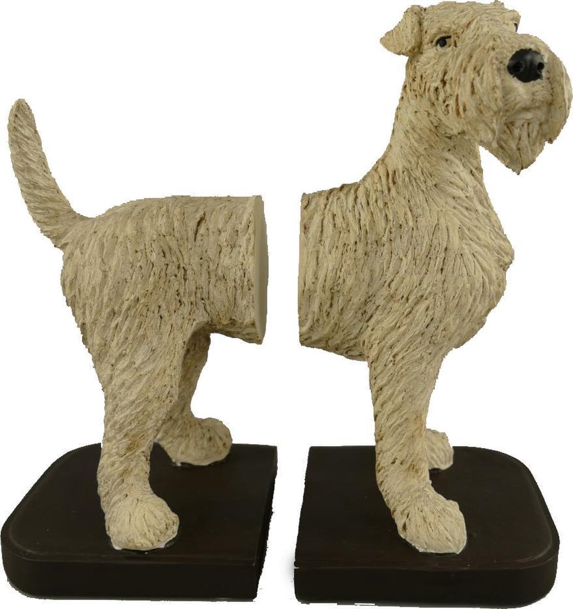 MadDeco Boekensteun Schnautzer Hond - Polystone