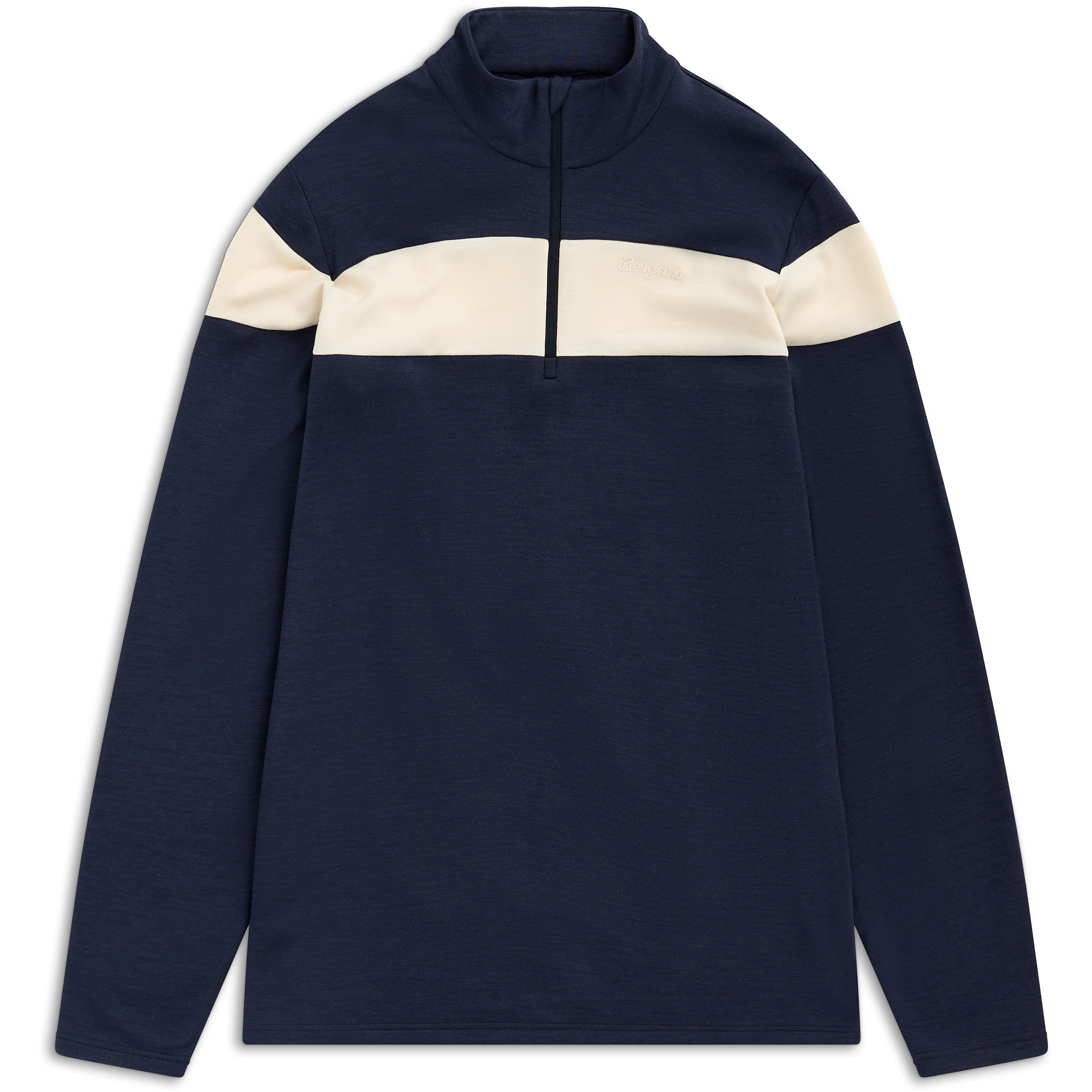 Bergans Uldal Wool Half Zip Herren Pullover blau Größe XXL Trekking Widerstandsfähig Merinowolle