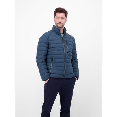 Blouson LERROS "Steppjacke im Blouson-Stil für Herren", Herren, Gr. 3XL, blau (storm blau), 100% Polyester, Jacken Blouson