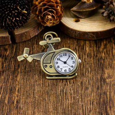 ModernMart Vintage Airplane Keychain Watch Mini Clock Pendant Gift Vintage Airplane Keychain Watch Mini Clock Pendant Gift