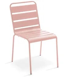 Oviala Business Gartenstuhl aus Metall Rosa Oviala