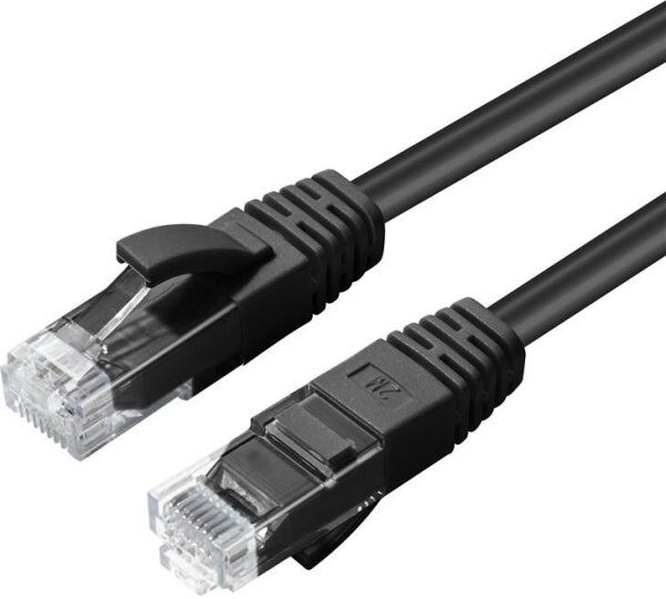 MicroConnect Cat6 Utp Netværk Kabel, 0.25m, Sort