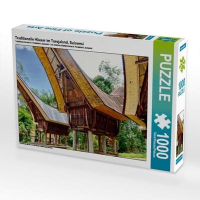 CALVENDO Puzzle Traditionelle Häuser im Torojaland, Sulawesi 1000 Teile Puzzle quer | 1000 Teile Lege-Größe 64 × 48 cm Foto-Puzzle für glückliche