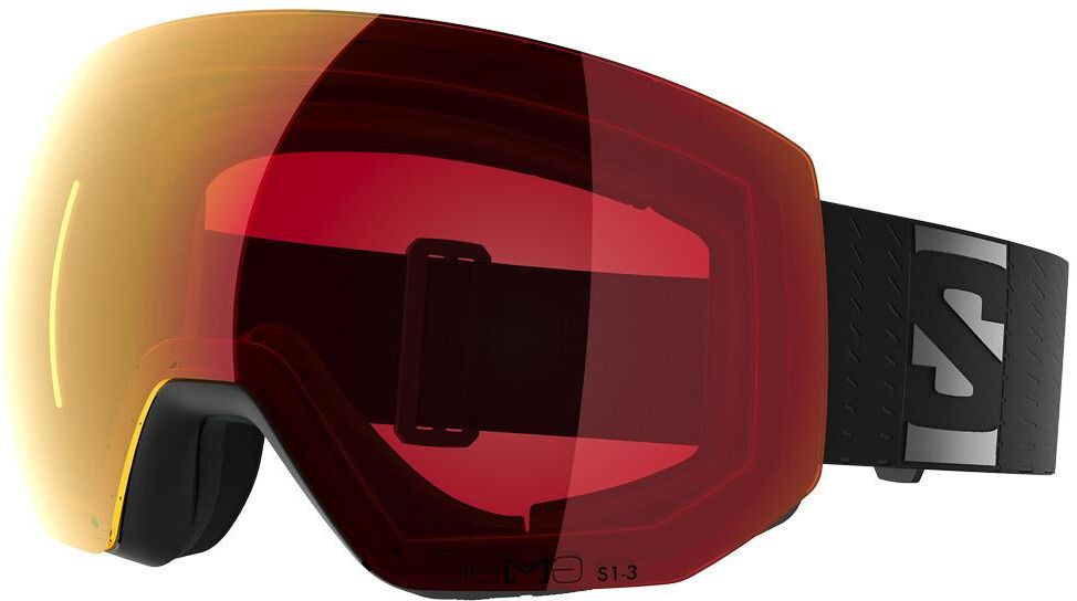 Salomon  - Radium Pro Black Sigma Photo Poppy Red - Masque de Ski