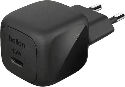 Cargador de pared - Belkin BBC025, 45W, Compacto, Negro