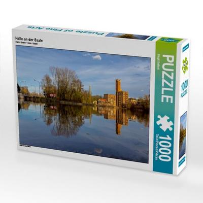 CALVENDO Puzzle Halle an der Saale 1000 Teile Puzzle quer | 1000 Teile Lege-Größe 64 × 48 cm Foto-Puzzle für glückliche Stunden