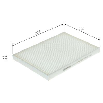 BOSCH Filter, Innenraumluft 1 987 435 022 für RENAULT TRUCKS