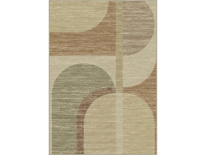 Teppich Lustrous Beige, Braun, Grün Anderes Muster Viskose, Polyester 120 x 170 cm
