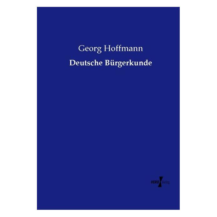 Vero Deutsche Bürgerkunde (Deutsch, Softcover, Georg Hoffmann) (9041163)
