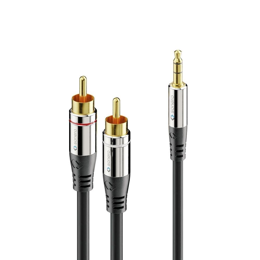 Sonero 2x Cinch auf 3,5mm Audio Kabel 3,0m S-AC600-030