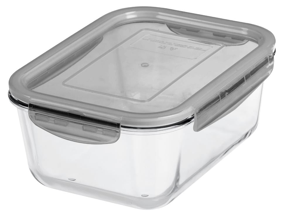 GastroMax 7703 glazen bewaardoos, 0,25 liter, grijs
