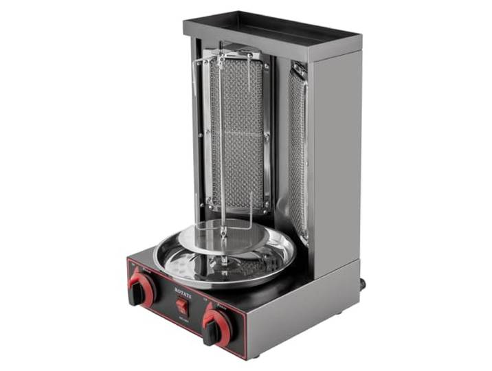Vertikal Dönergrill Dönermaschine，Hähnchengrill Kebabgrill Gyros Dönergerät 3000W Vertikalgrill，mit Maschine Automatisches Spinnen Grill Es eignet sich für Hotels, Affiliate,
