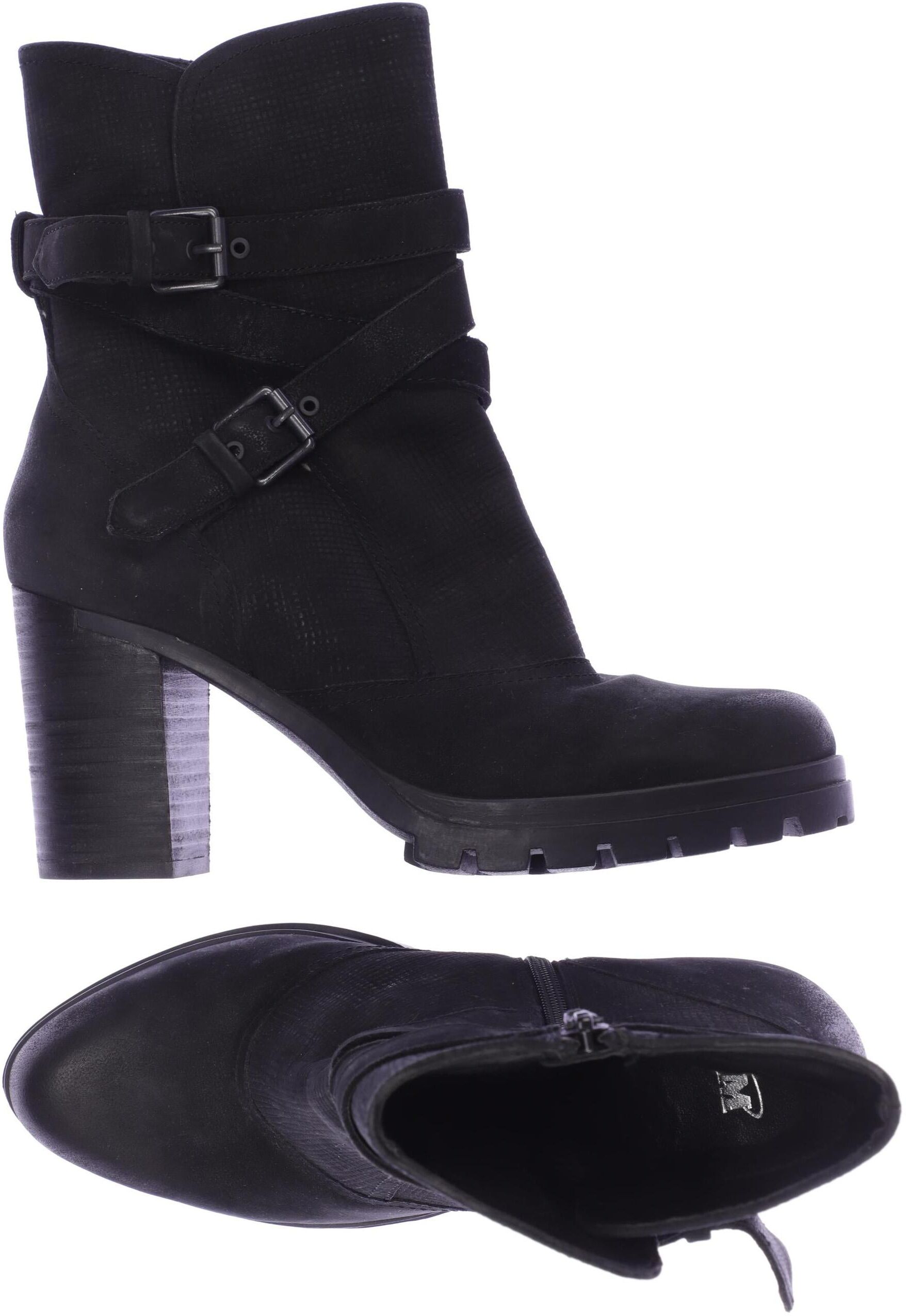 SPM Damen Stiefelette, Schwarz, Gr. EU 38, Leder - Second Hand